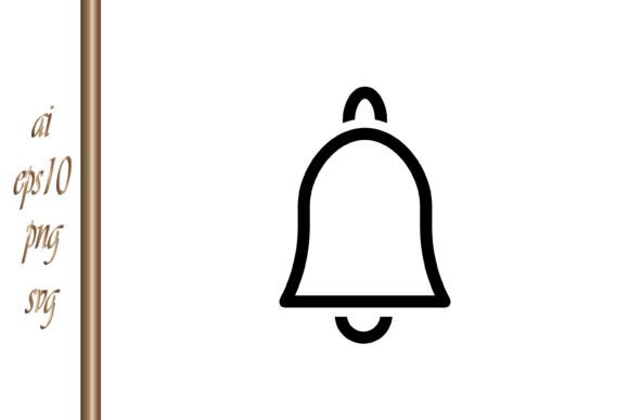 A Clean Bell Outline for Modern Blog Graphics