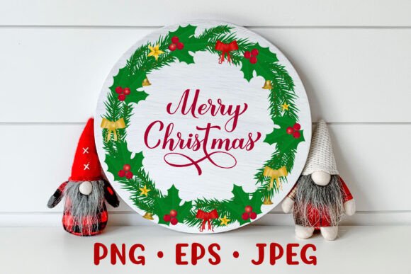 A Designer Reviews the Christmas Wreath Illustration Asset