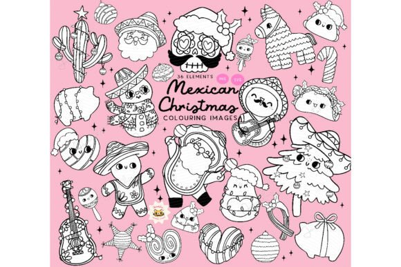 A Designer's Take on the Mexican Christmas Coloring Stamp