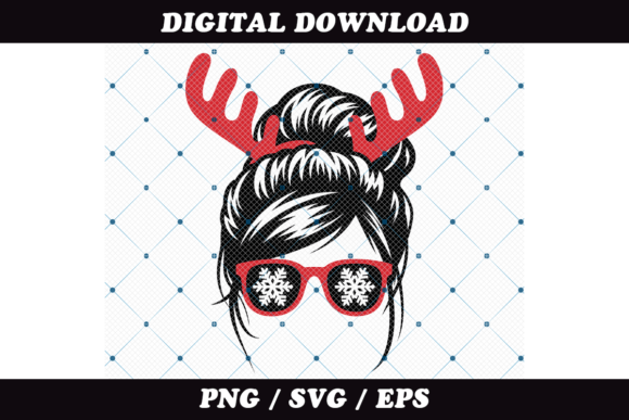 A Holiday Graphic Designer's Take on the Festive Woman Illustration