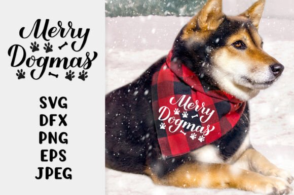A Merry Dogmas SVG: Graphics for a Playful Holiday Mood
