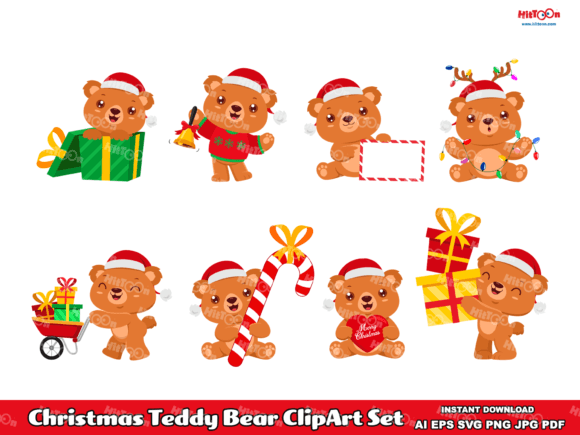 An Expert Review of a Christmas Teddy Bear ClipArt Set