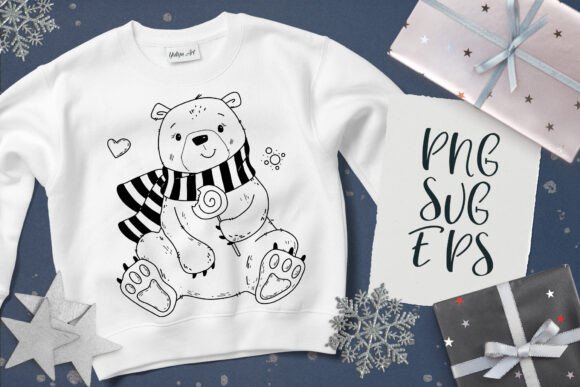 Christmas Bear SVG, EPS Png: A Festive Graphics Addition