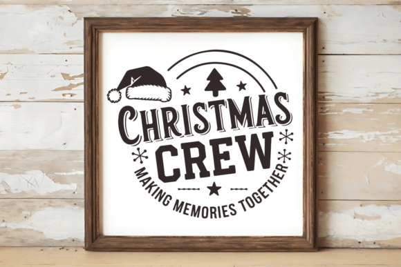 Christmas Crew Making Memories Together: A Cohesive Graphic Design Asset