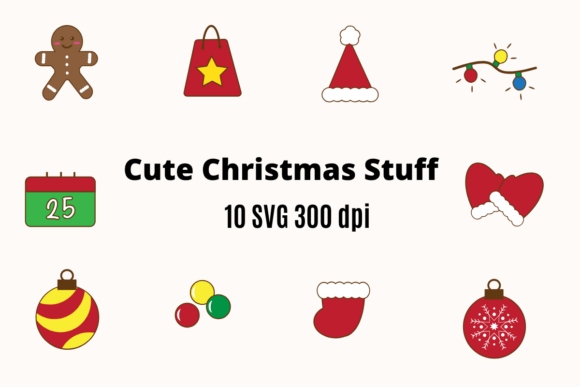 Christmas Stuff Svg Set: Versatile Graphics for Holiday Projects