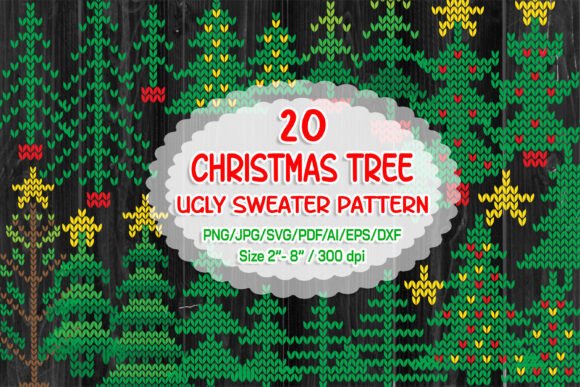 Christmas Tree Ugly Sweater: A Festive Graphics and Illustrations Gem