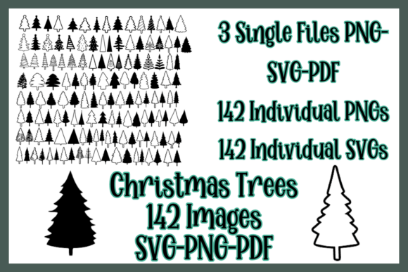 Christmas Tree Vector Images for Embroidery
