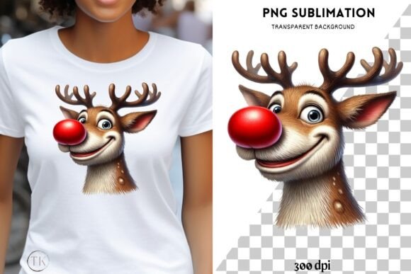 Evaluating a Cute Reindeer Graphic for Seasonal Client Projects
