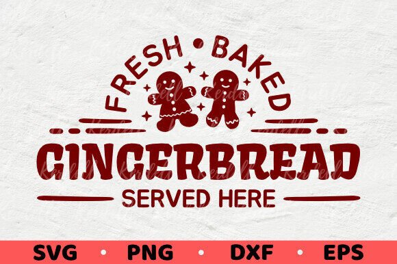 Fresh Baked Gingerbread Christmas Cookie Graphics