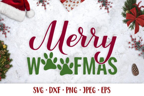 Funny Merry Woofmas SVG: A Must-Have for Dog-Themed Graphics