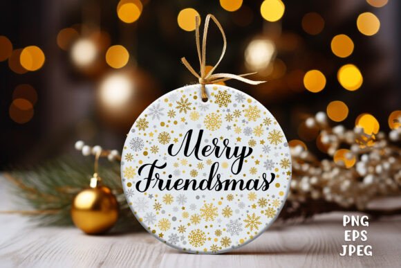 Merry Friendsmas Sublimation Graphics for Festive Crafting