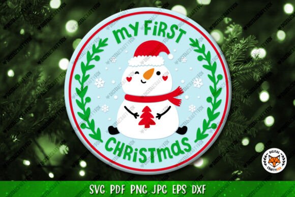 My First Christmas SVG: A Charming Snowman Design