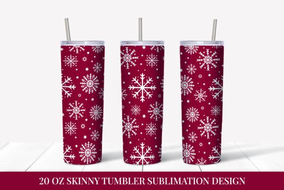 Red Christmas Tumbler Wrap: A Festive Graphics Addition